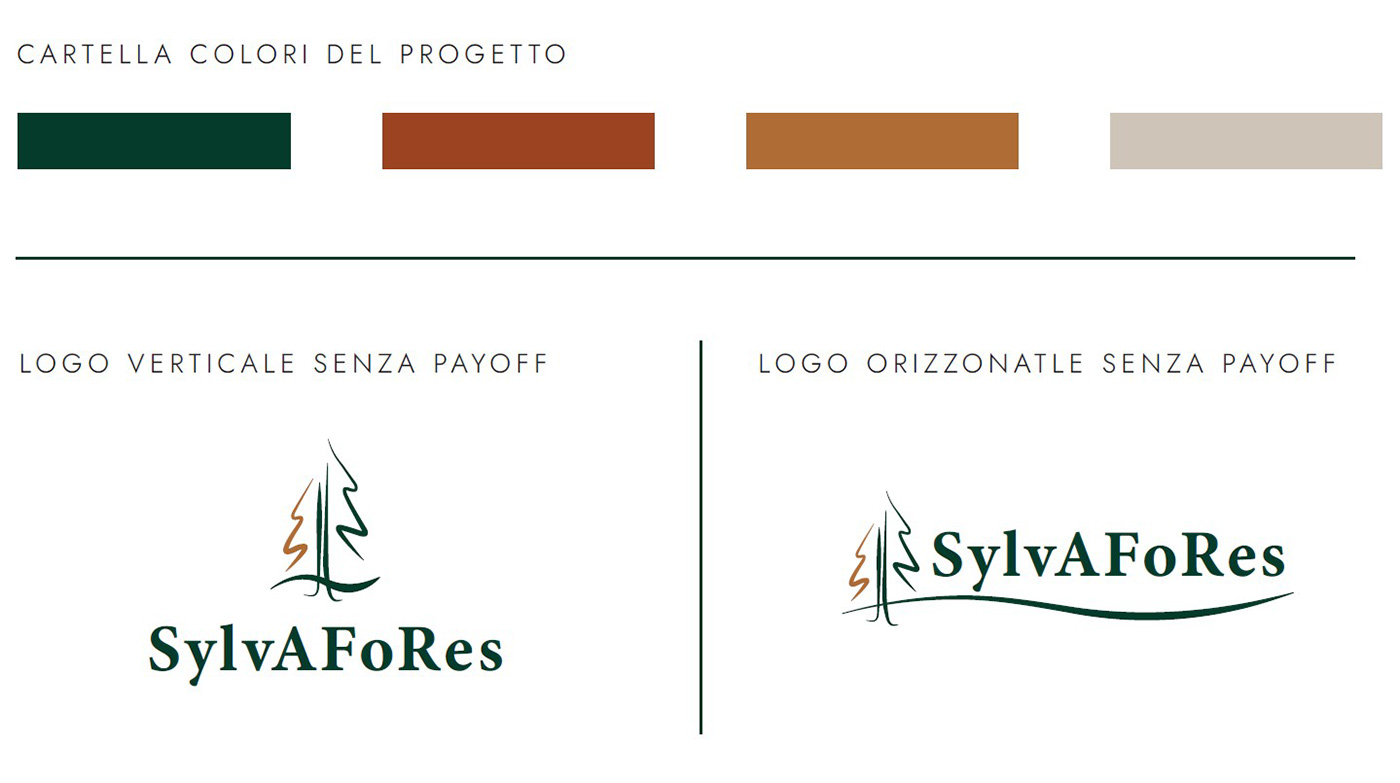 SylvAFoRes colori versioni logo